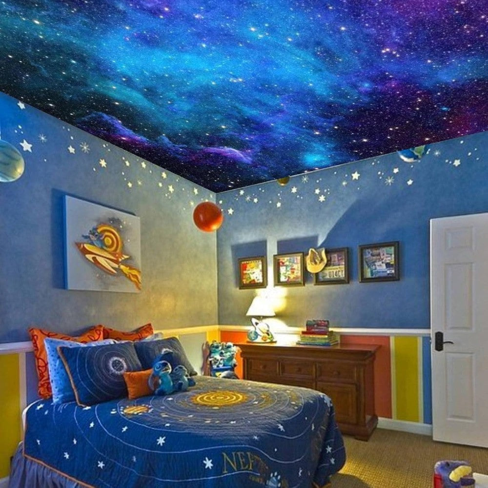 Galaxy Tapestry Cosmic Nebula Wall Hanging for Bedroom Dorm Living Room Starry Space Decor Aesthetic