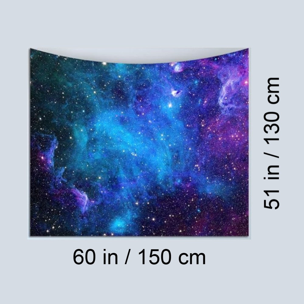 Galaxy Tapestry Cosmic Nebula Wall Hanging for Bedroom Dorm Living Room Starry Space Decor Aesthetic